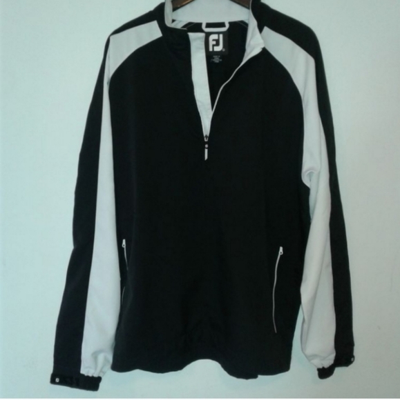 FootJoy FJ Men's 1/4 half Zip Windbreaker Golf Jacket w pocket sz L Large - Picture 6 of 8